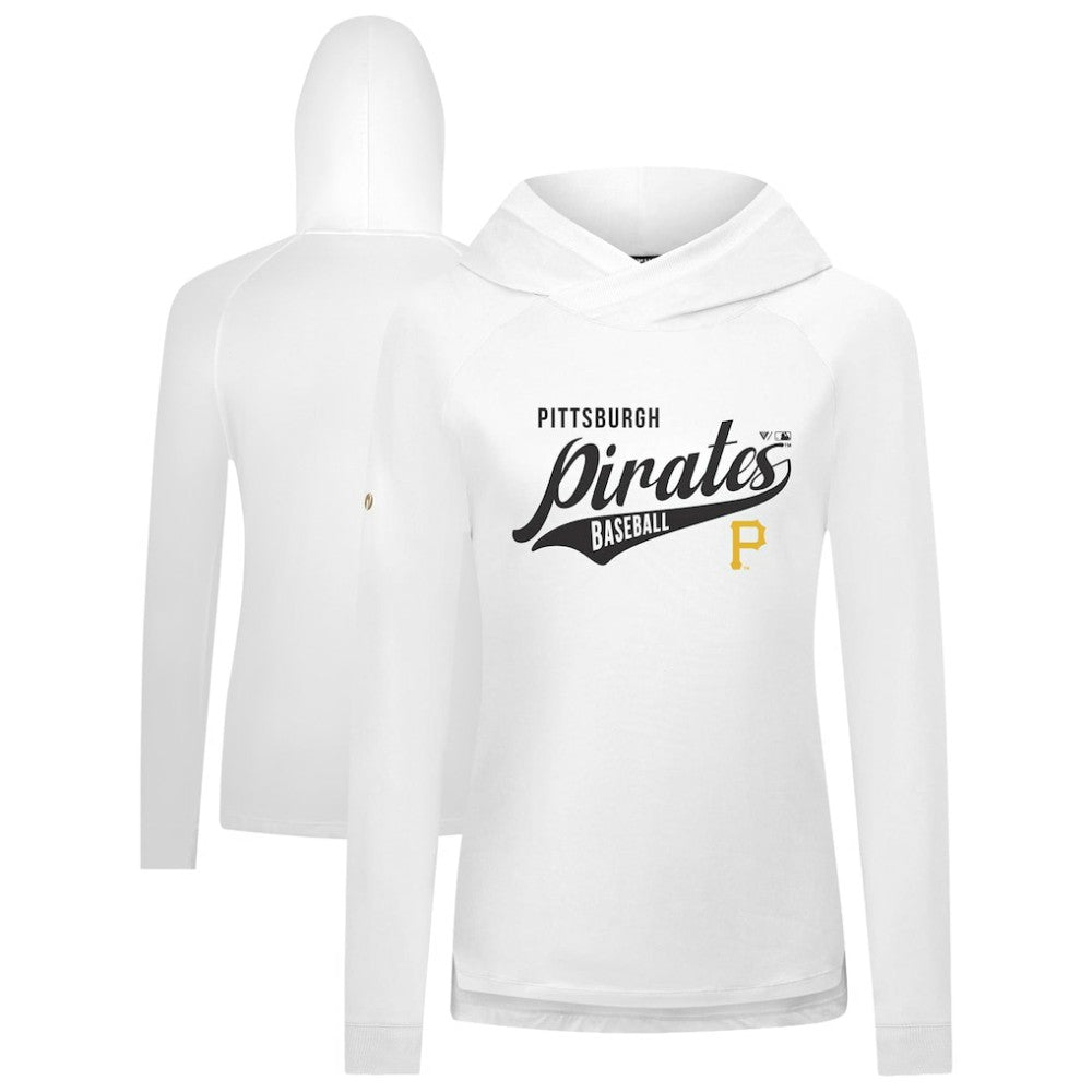 Pittsburgh Pirates Levelwear Women's Slender Glide Raglan Hoodie - MLB Hoodies