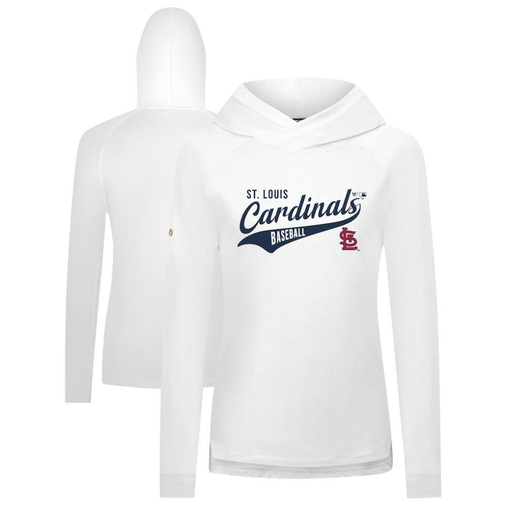 St. Louis Cardinals Levelwear Women's Slender Glide Raglan Hoodie - MLB Hoodies