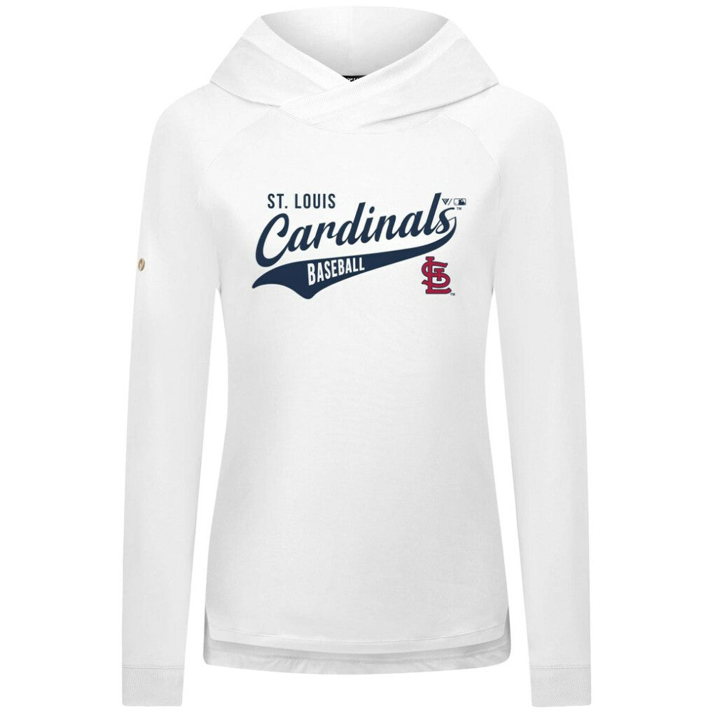St. Louis Cardinals Levelwear Women's Slender Glide Raglan Hoodie - MLB Hoodies
