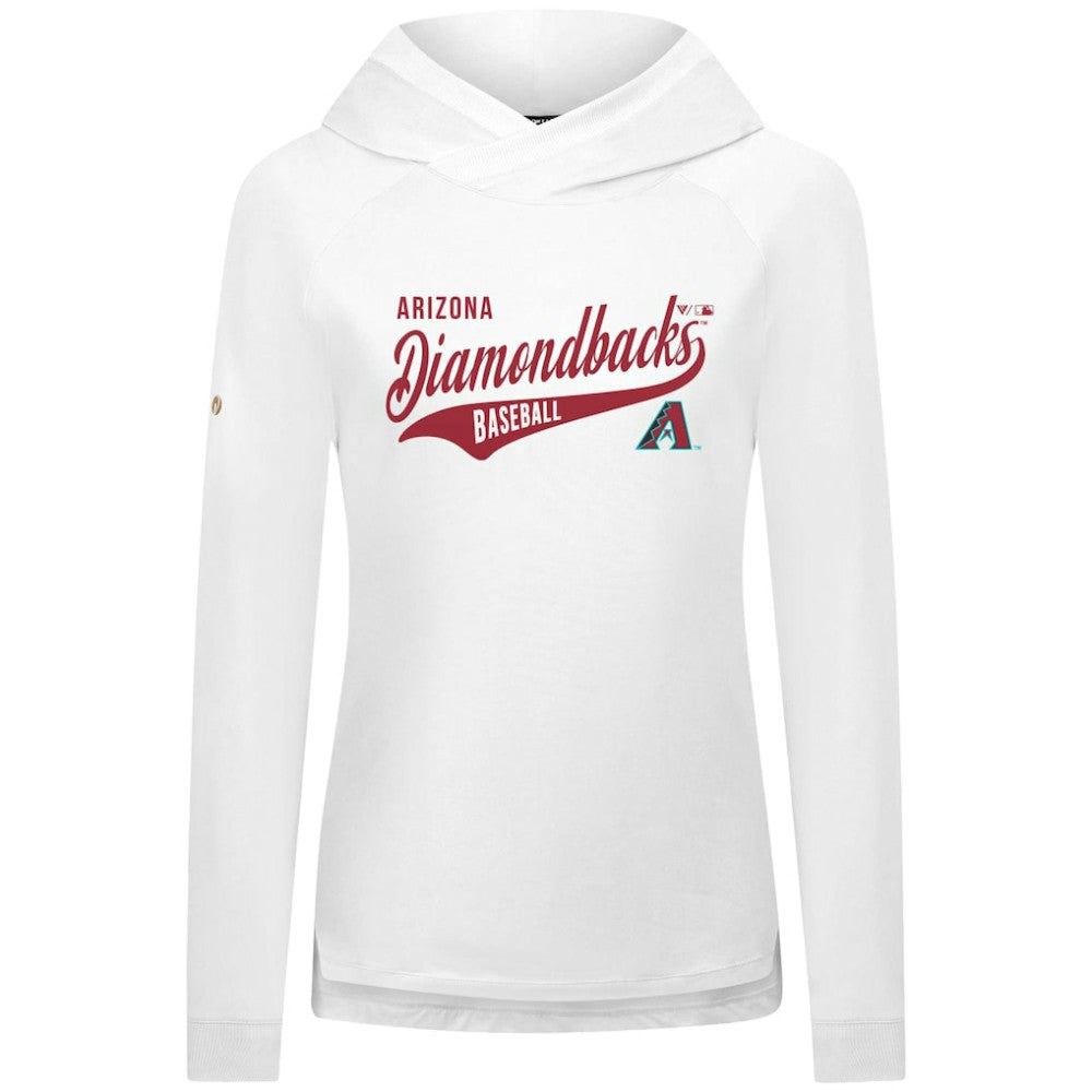 Arizona Diamondbacks Levelwear Women's Slender Glide Raglan Hoodie - MLB Hoodies