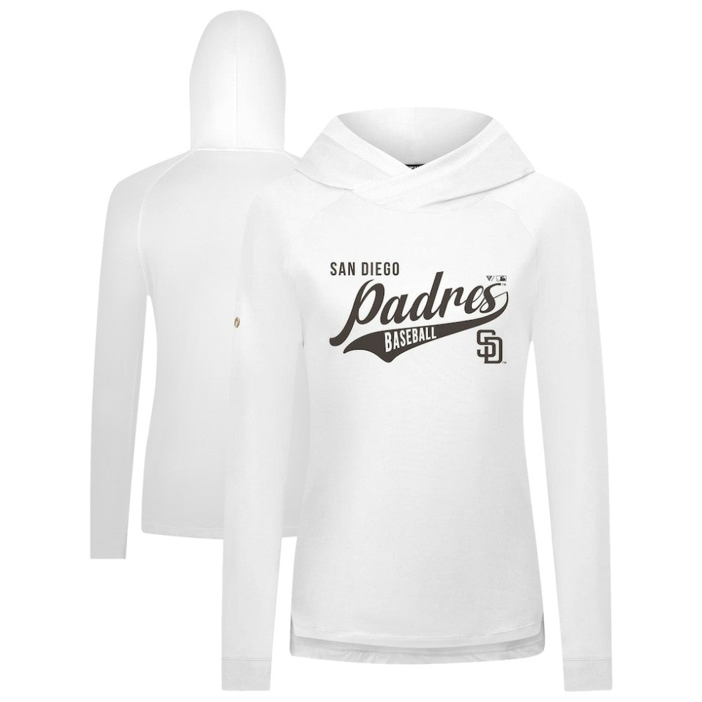 San Diego Padres Levelwear Women's Slender Glide Raglan Hoodie - MLB Hoodies