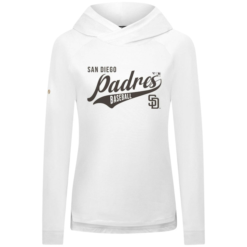 San Diego Padres Levelwear Women's Slender Glide Raglan Hoodie - MLB Hoodies