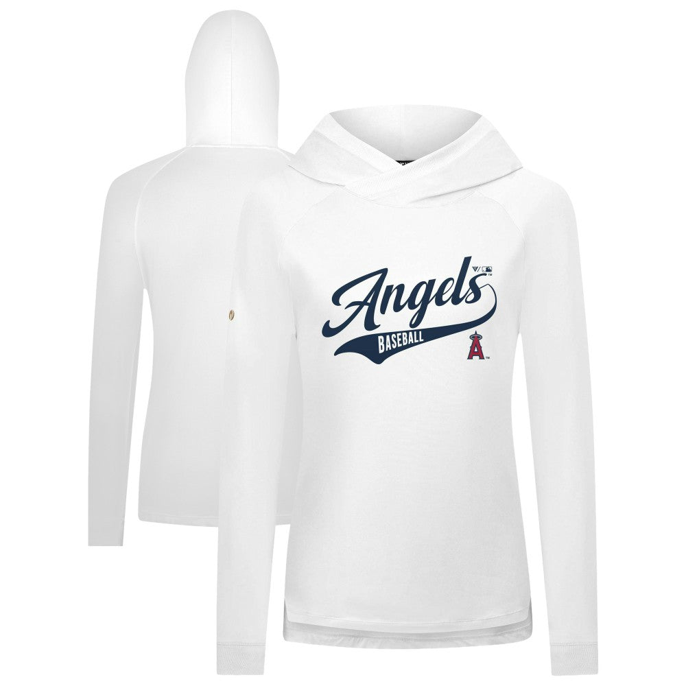 Los Angeles Angels Levelwear Women's Slender Glide Raglan Hoodie - MLB Hoodies