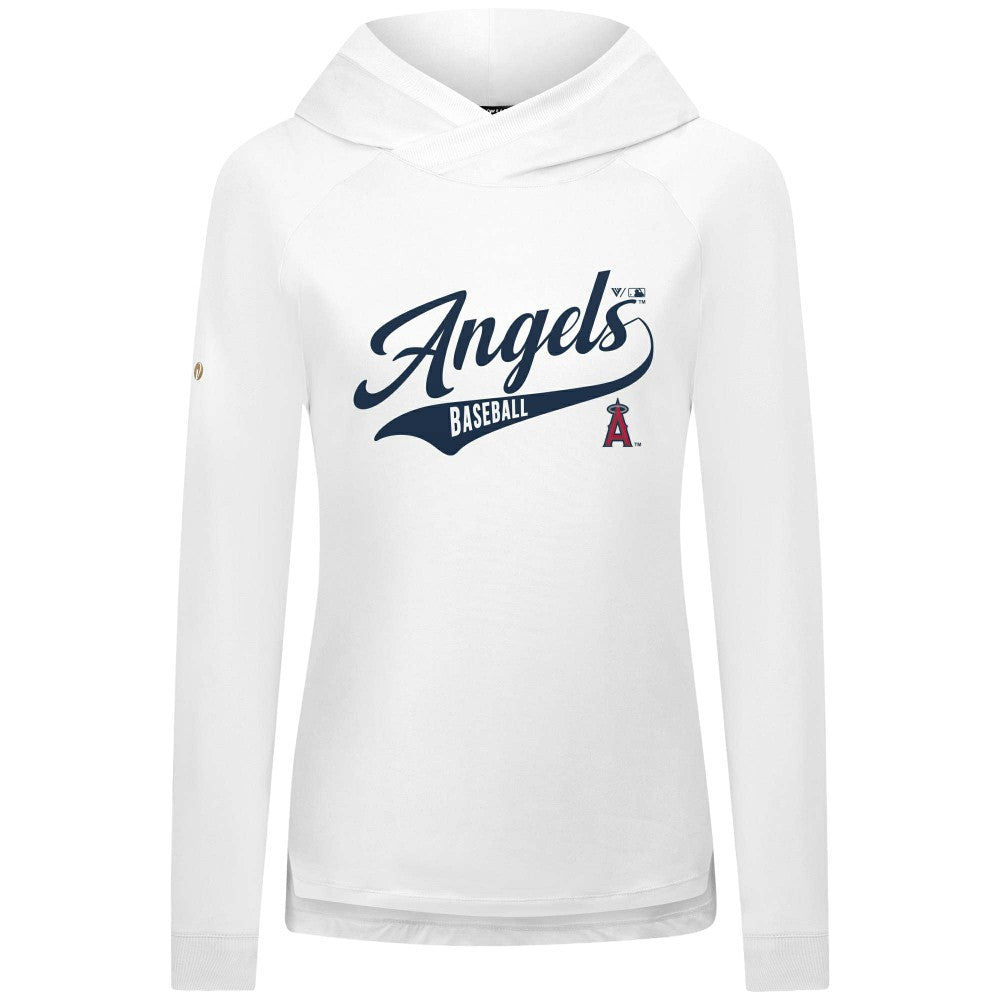Los Angeles Angels Levelwear Women's Slender Glide Raglan Hoodie - MLB Hoodies