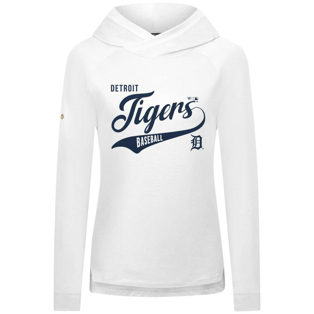 Detroit Tigers Levelwear Women's Slender Glide Raglan Hoodie - MLB Hoodies