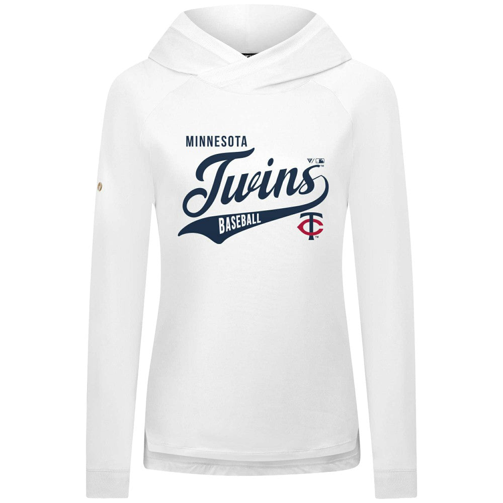 Minnesota Twins Levelwear Women's Slender Glide Raglan Hoodie - MLB Hoodies