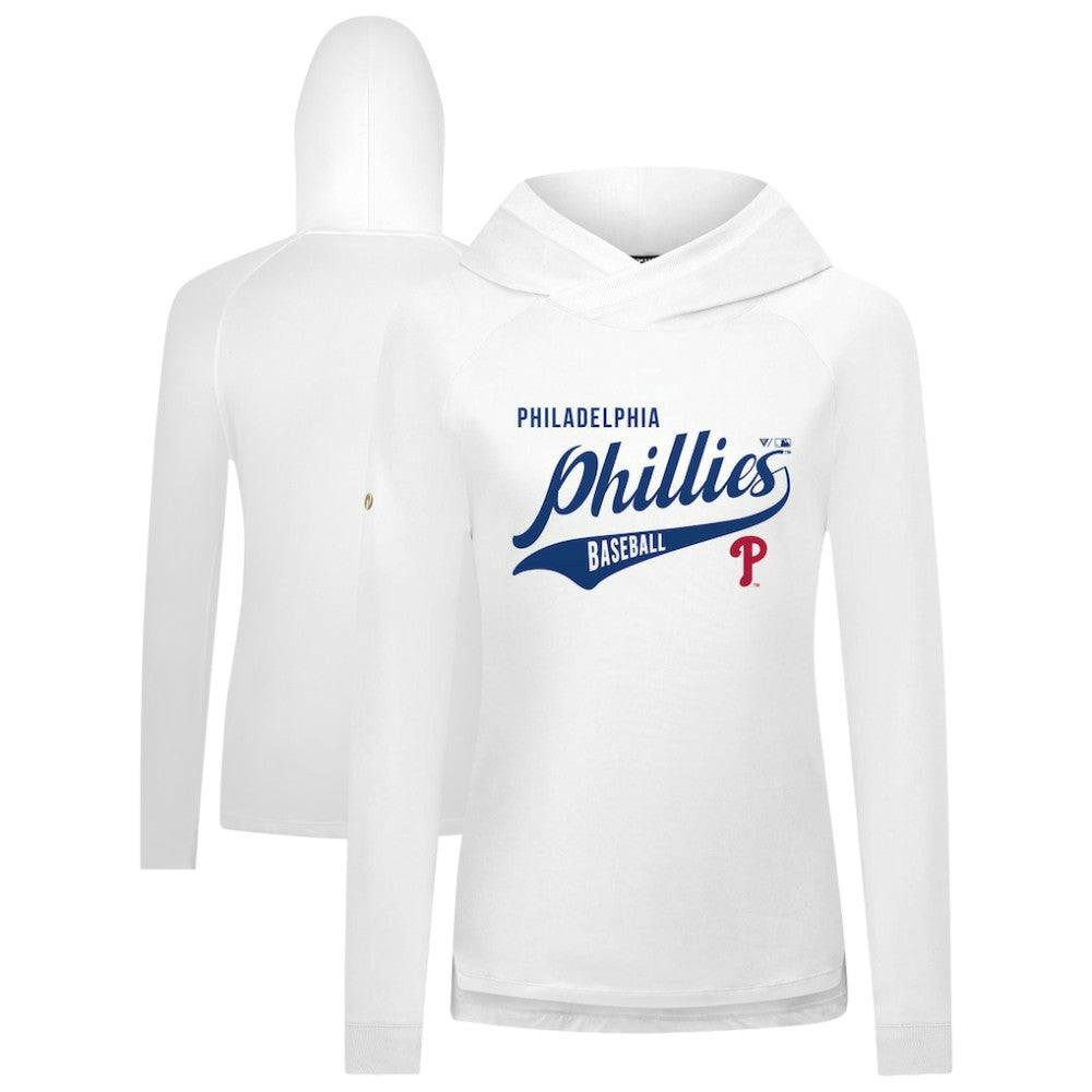 Philadelphia Phillies Levelwear Women's Slender Glide Raglan Hoodie - MLB Hoodies