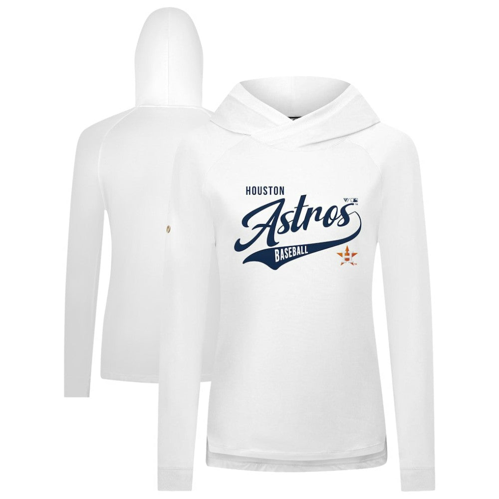 Houston Astros Levelwear Women's Slender Glide Raglan Hoodie - MLB Hoodies