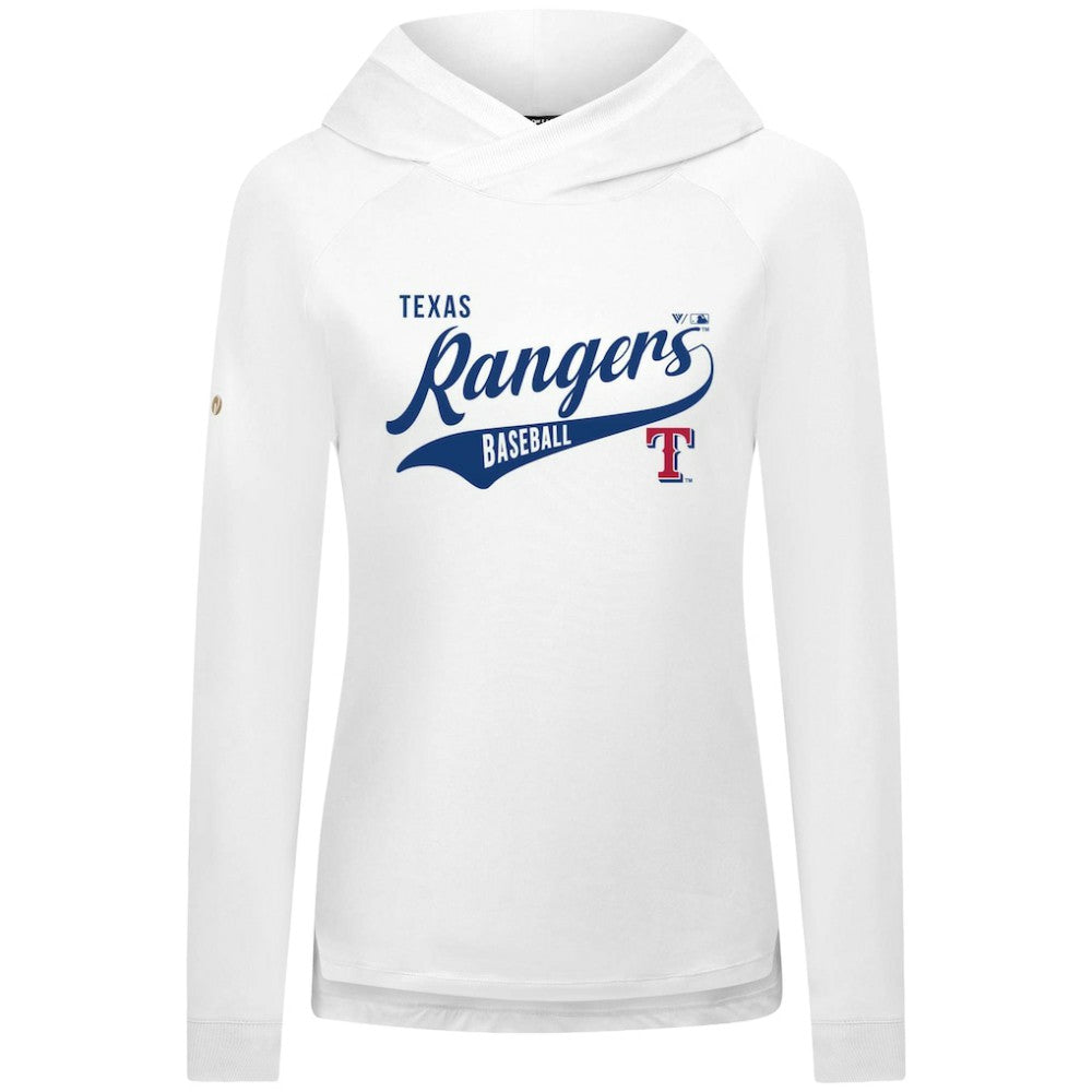Texas Rangers Levelwear Women's Slender Glide Raglan Hoodie - MLB Hoodies