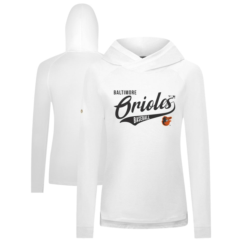 Baltimore Orioles Levelwear Women's Slender Glide Raglan Hoodie - MLB Hoodies