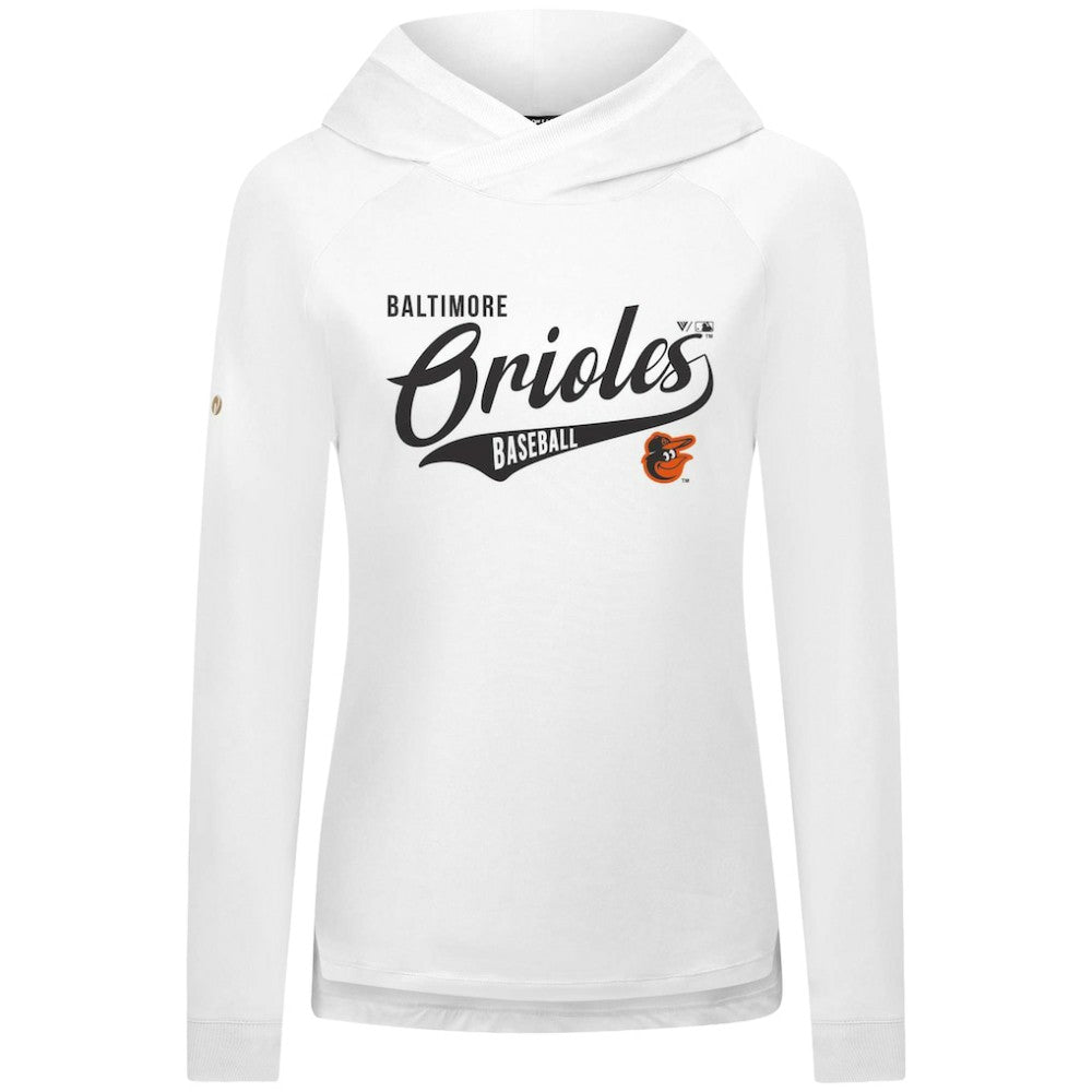 Baltimore Orioles Levelwear Women's Slender Glide Raglan Hoodie - MLB Hoodies