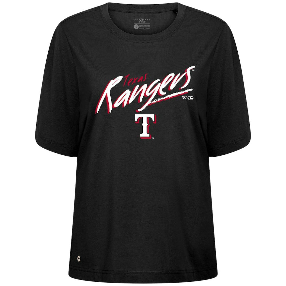 Texas Rangers Levelwear Women's Bloom Sizzle T-Shirt - MLB T-shirts