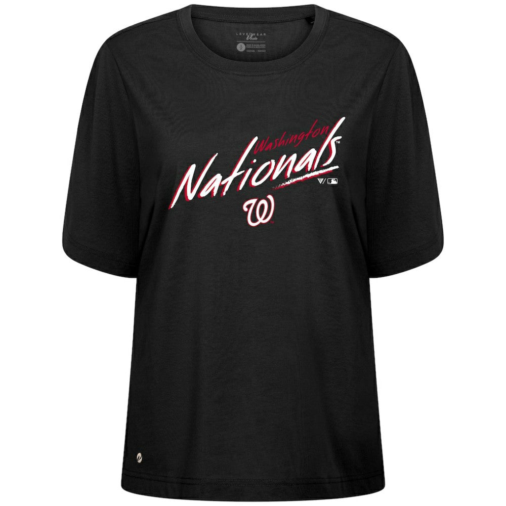 Washington Nationals Levelwear Women's Bloom Sizzle T-Shirt - MLB T-shirts