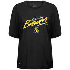Milwaukee Brewers Levelwear Women's Bloom Sizzle T-Shirt - MLB T-shirts