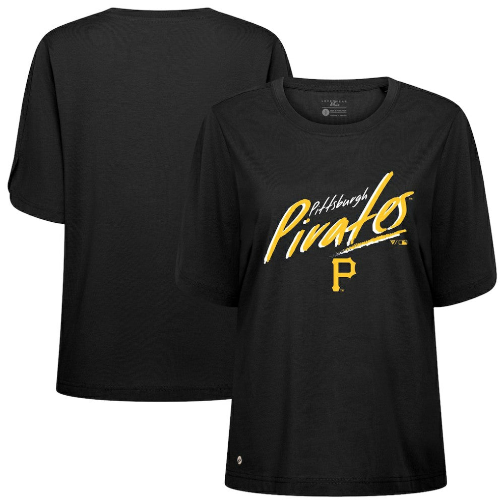 Pittsburgh Pirates Levelwear Women's Bloom Sizzle T-Shirt - MLB T-shirts