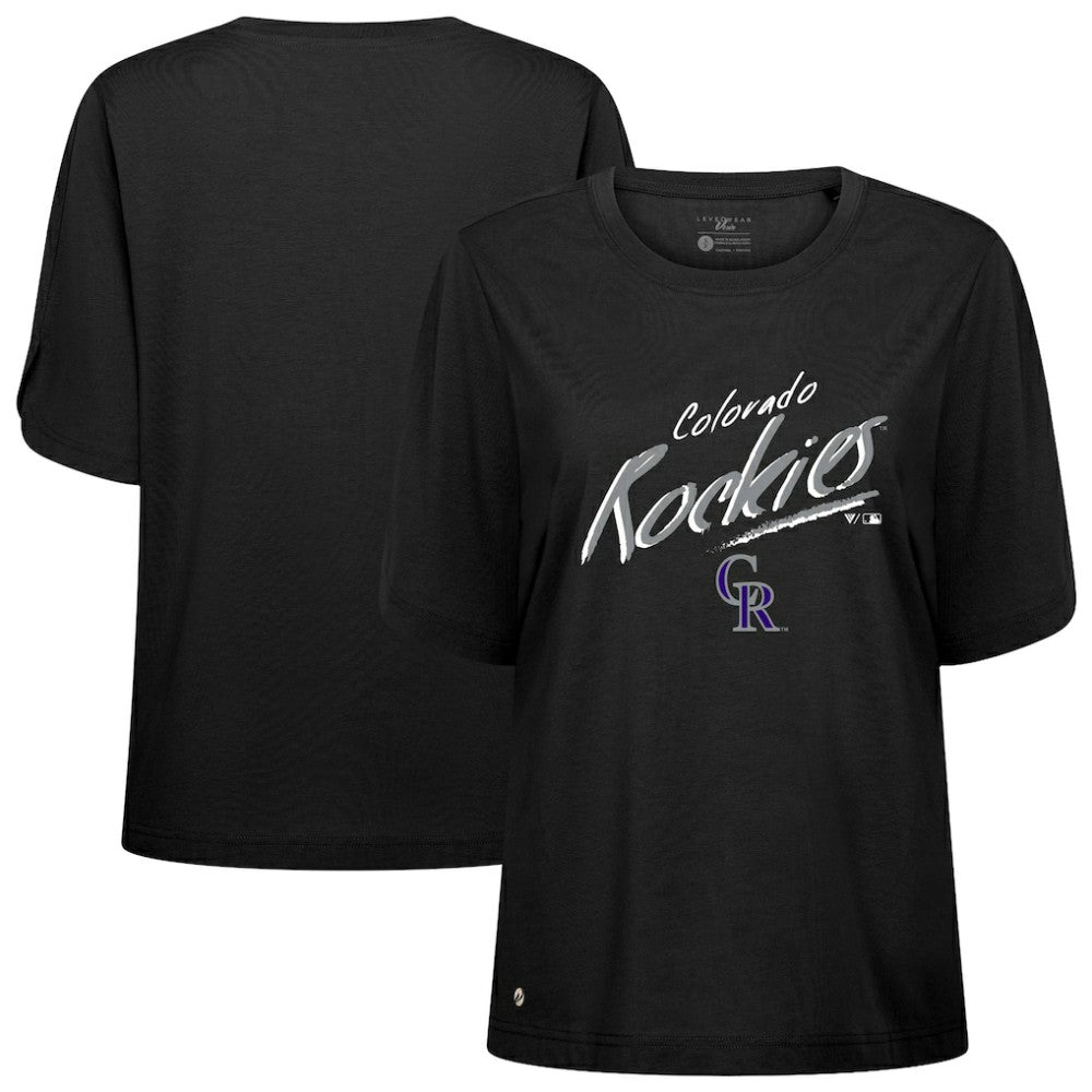 Colorado Rockies Levelwear Women's Bloom Sizzle T-Shirt - MLB T-shirts