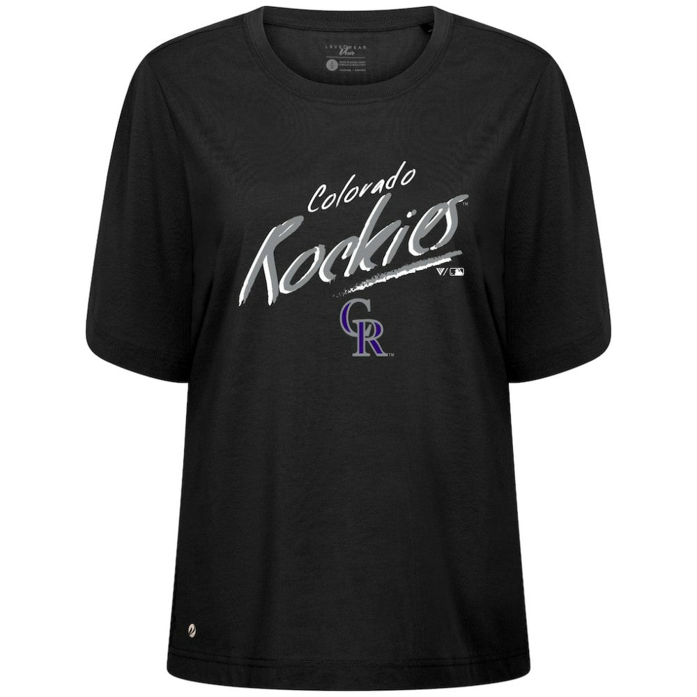 Colorado Rockies Levelwear Women's Bloom Sizzle T-Shirt - MLB T-shirts