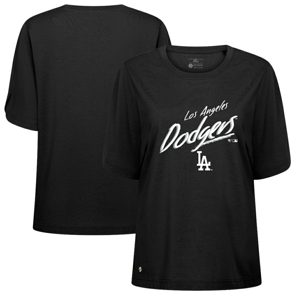 Los Angeles Dodgers Levelwear Women's Bloom Sizzle T-Shirt - MLB T-shirts