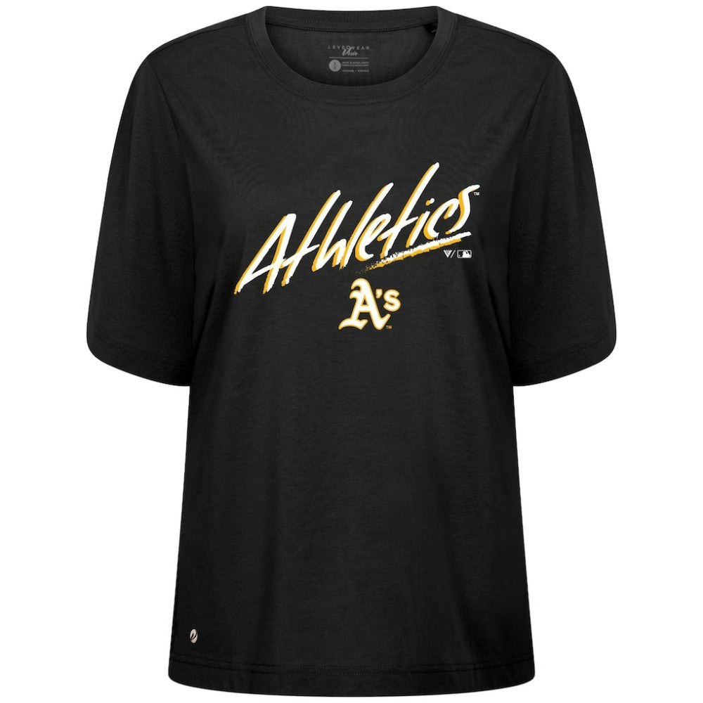 Athletics Levelwear Women's Bloom Sizzle T-Shirt - MLB T-shirts