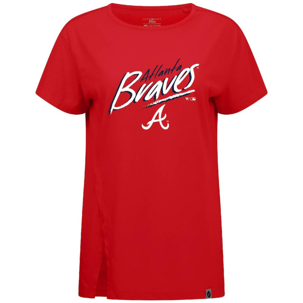Atlanta Braves Levelwear Women's Influx Sizzle T-Shirt - MLB T-shirts