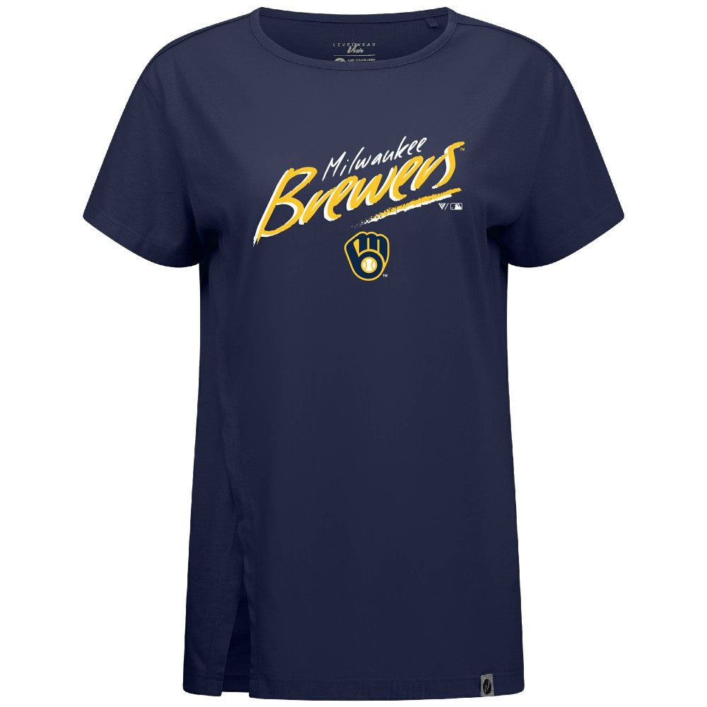 Milwaukee Brewers Levelwear Women's Influx Sizzle T-Shirt - MLB T-shirts