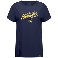 Milwaukee Brewers Levelwear Women's Influx Sizzle T-Shirt - MLB T-shirts