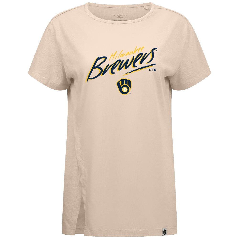 Milwaukee Brewers Levelwear Women's Influx Sizzle T-Shirt - MLB T-shirts