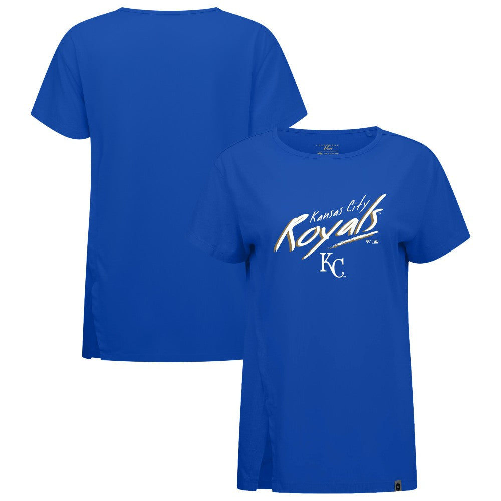 Kansas City Royals Levelwear Women's Influx Sizzle T-Shirt - MLB T-shirts