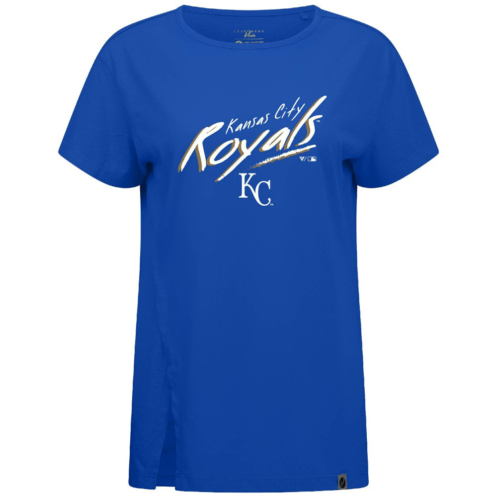 Kansas City Royals Levelwear Women's Influx Sizzle T-Shirt - MLB T-shirts