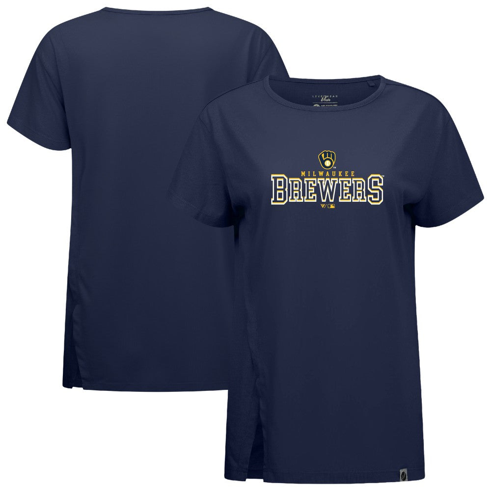 Milwaukee Brewers Levelwear Women's Influx Journey T-Shirt - MLB T-shirts