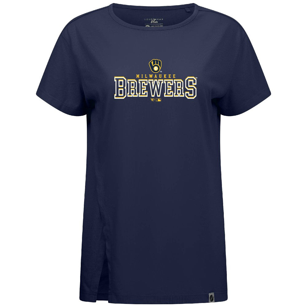 Milwaukee Brewers Levelwear Women's Influx Journey T-Shirt - MLB T-shirts