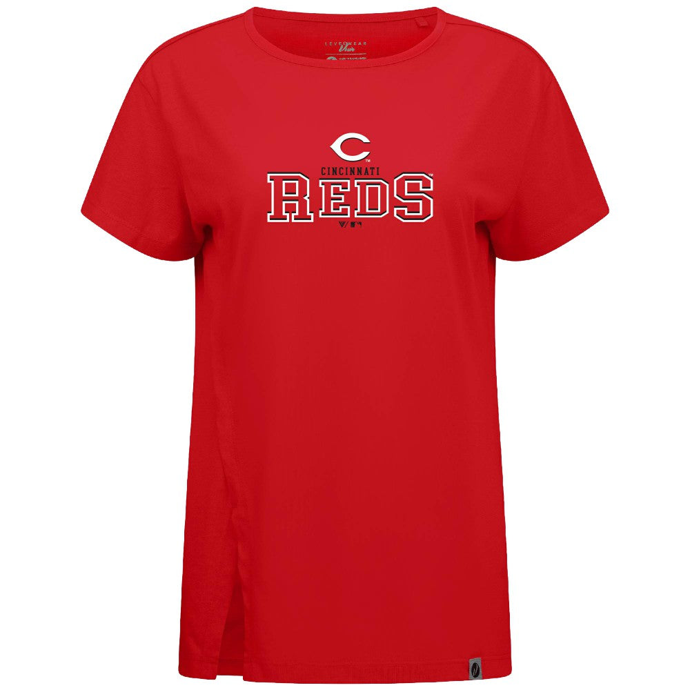 Cincinnati Reds Levelwear Women's Influx Journey T-Shirt - MLB T-shirts