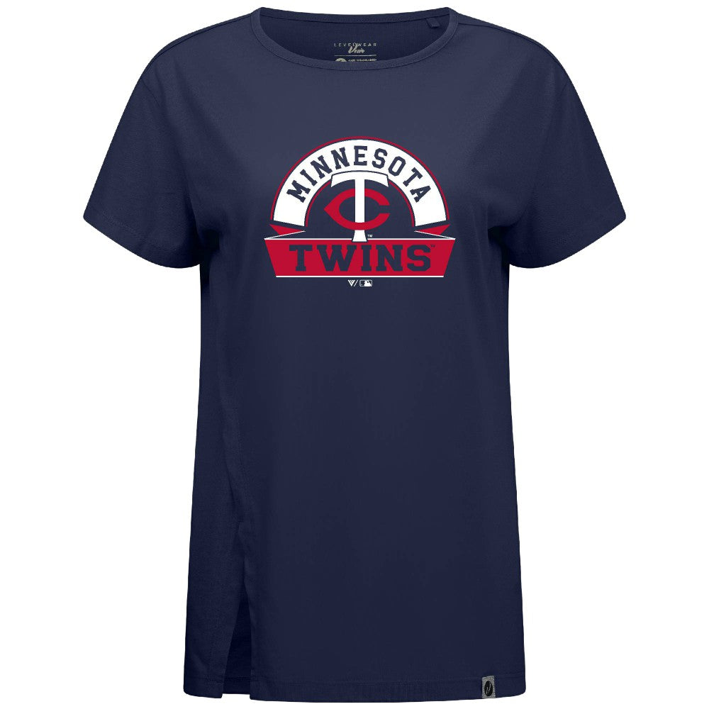 Minnesota Twins Levelwear Women's Influx Banner Arch T-Shirt - MLB T-shirts