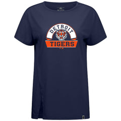 Detroit Tigers Levelwear Women's Influx Banner Arch T-Shirt - MLB T-shirts