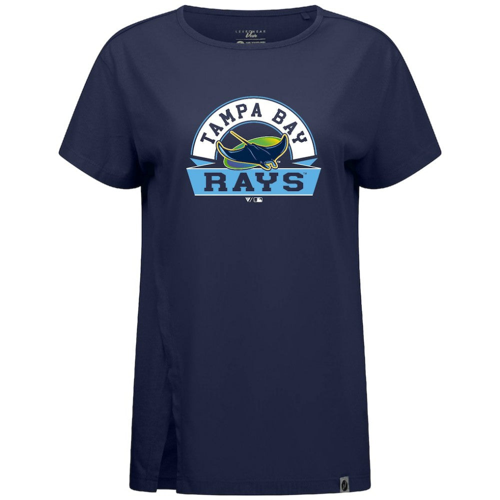 Tampa Bay Rays Levelwear Women's Influx Banner Arch T-Shirt - MLB T-shirts