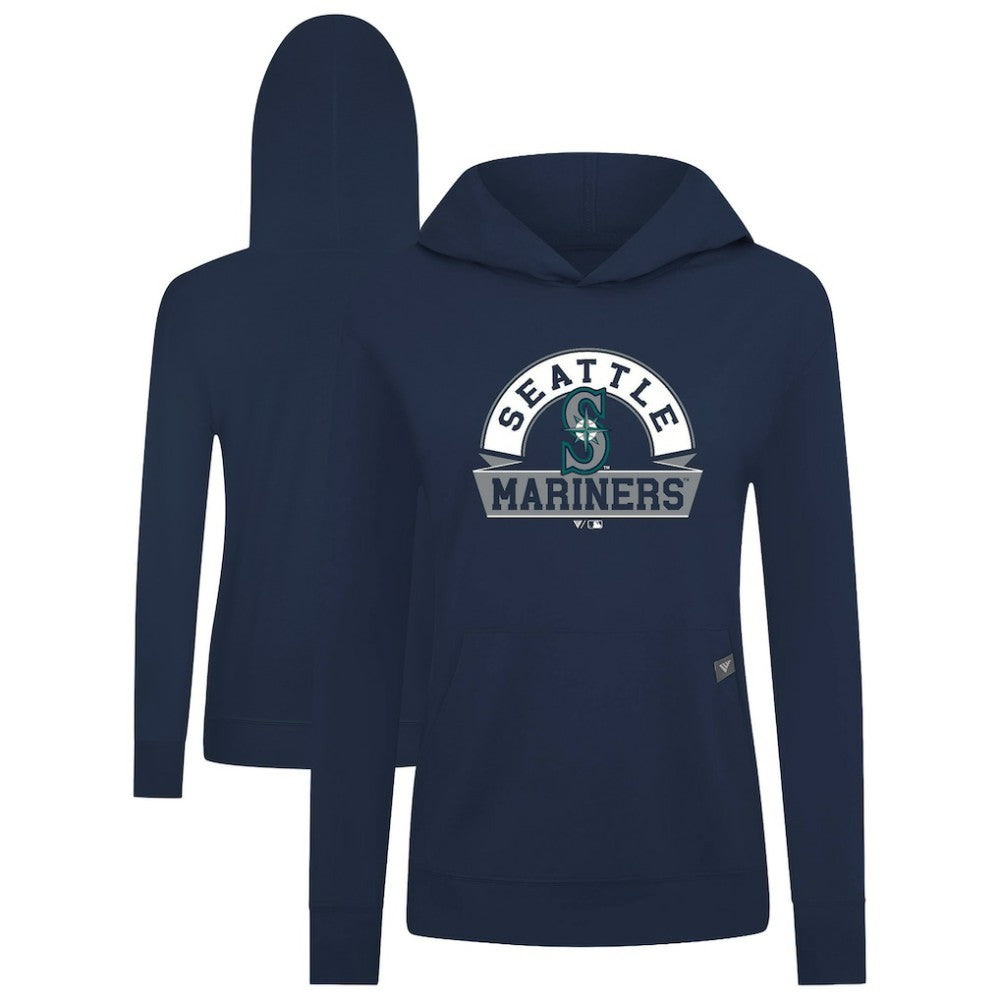 Seattle Mariners Levelwear Women's Relay Banner Arch Long Sleeve T-Shirt Hoodie - MLB Hoodies