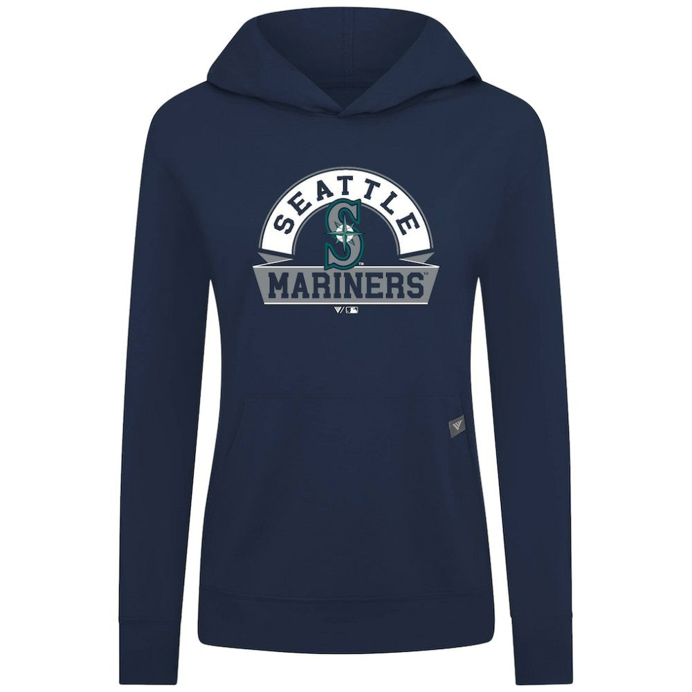 Seattle Mariners Levelwear Women's Relay Banner Arch Long Sleeve T-Shirt Hoodie - MLB Hoodies