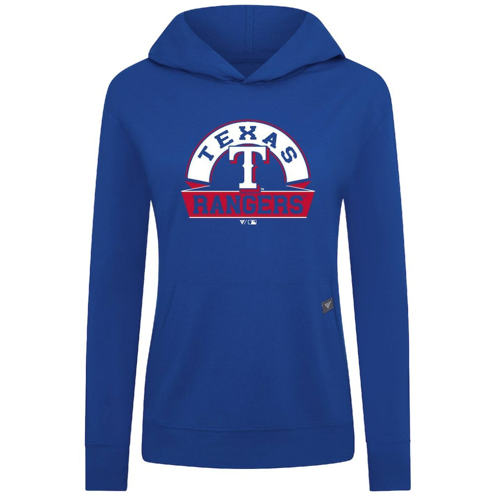 Texas Rangers Levelwear Women's Relay Banner Arch Long Sleeve T-Shirt Hoodie - MLB Hoodies