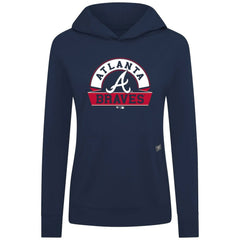 Atlanta Braves Levelwear Women's Relay Banner Arch Long Sleeve T-Shirt Hoodie - MLB Hoodies