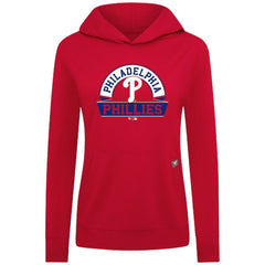 Philadelphia Phillies Levelwear Women's Relay Banner Arch Long Sleeve T-Shirt Hoodie - MLB Hoodies