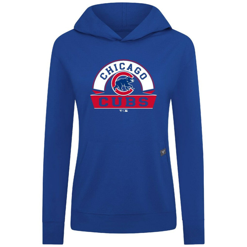 Chicago Cubs Levelwear Women's Relay Banner Arch Long Sleeve T-Shirt Hoodie - MLB Hoodies