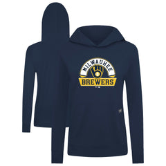 Milwaukee Brewers Levelwear Women's Relay Banner Arch Long Sleeve T-Shirt Hoodie - MLB Hoodies