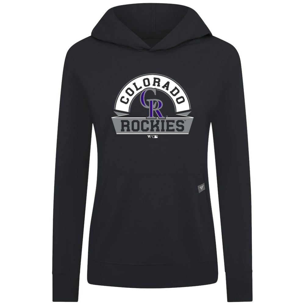 Colorado Rockies Levelwear Women's Relay Banner Arch Long Sleeve T-Shirt Hoodie - MLB Hoodies