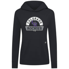 Colorado Rockies Levelwear Women's Relay Banner Arch Long Sleeve T-Shirt Hoodie - MLB Hoodies