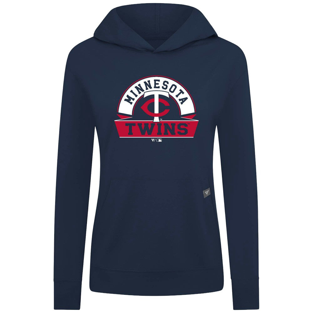 Minnesota Twins Levelwear Women's Relay Banner Arch Long Sleeve T-Shirt Hoodie - MLB Hoodies