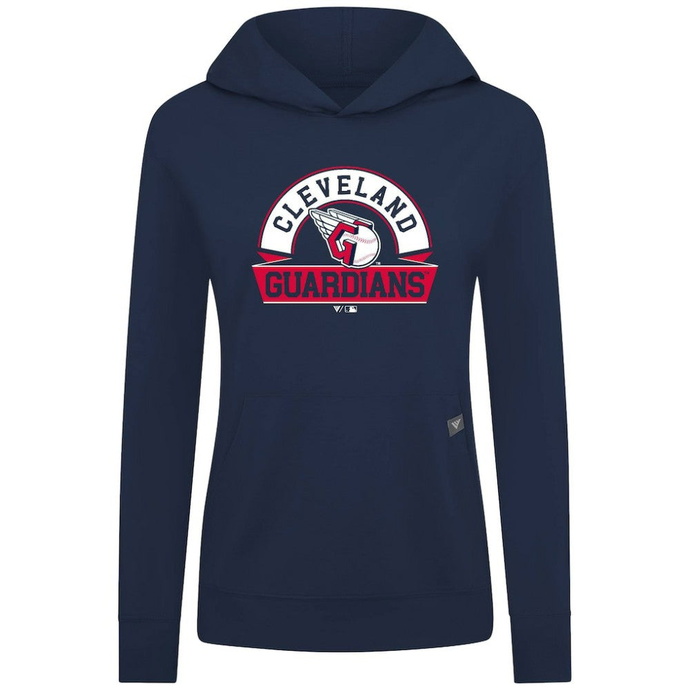 Cleveland Guardians Levelwear Women's Relay Banner Arch Long Sleeve T-Shirt Hoodie - MLB Hoodies