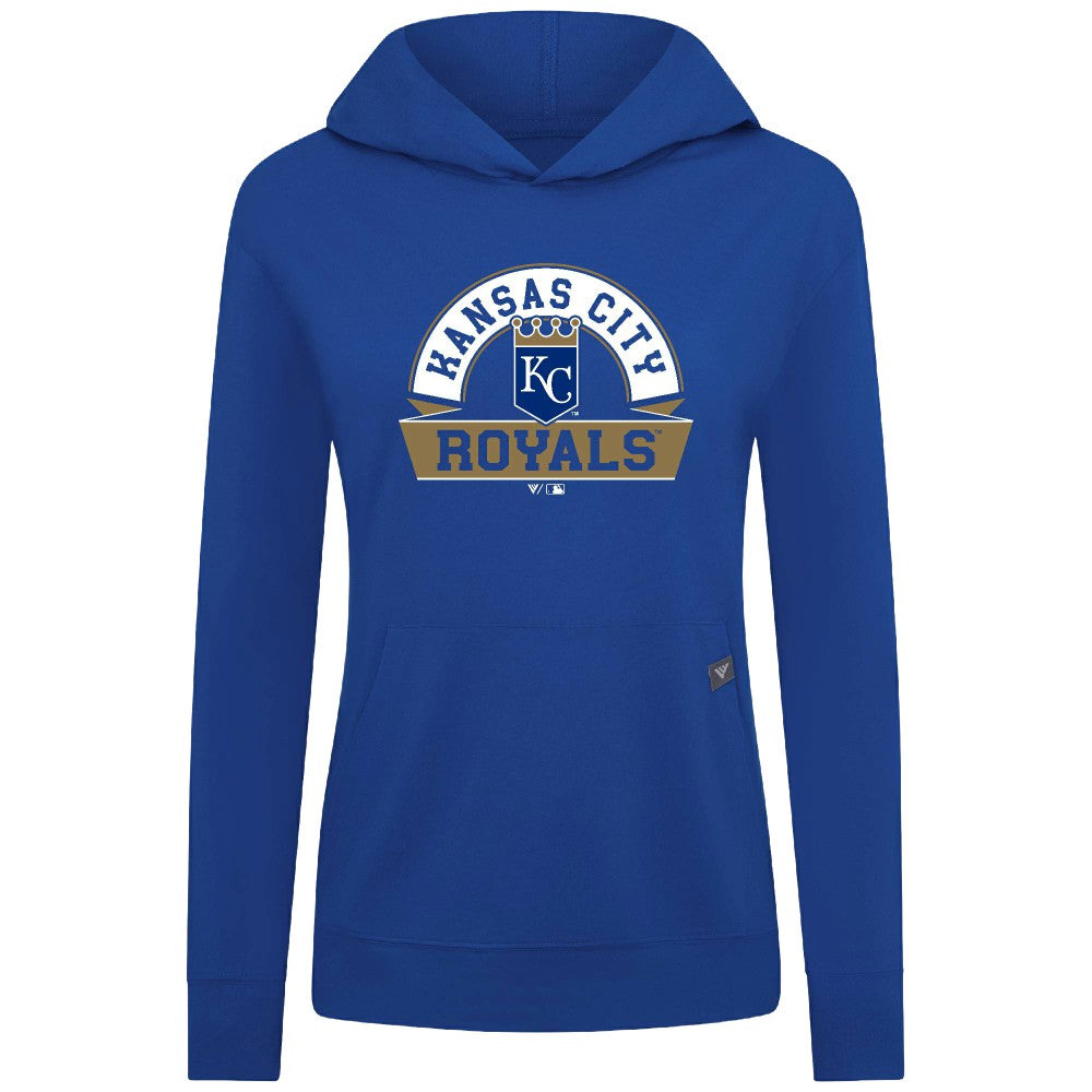 Kansas City Royals Levelwear Women's Relay Banner Arch Long Sleeve T-Shirt Hoodie - MLB Hoodies
