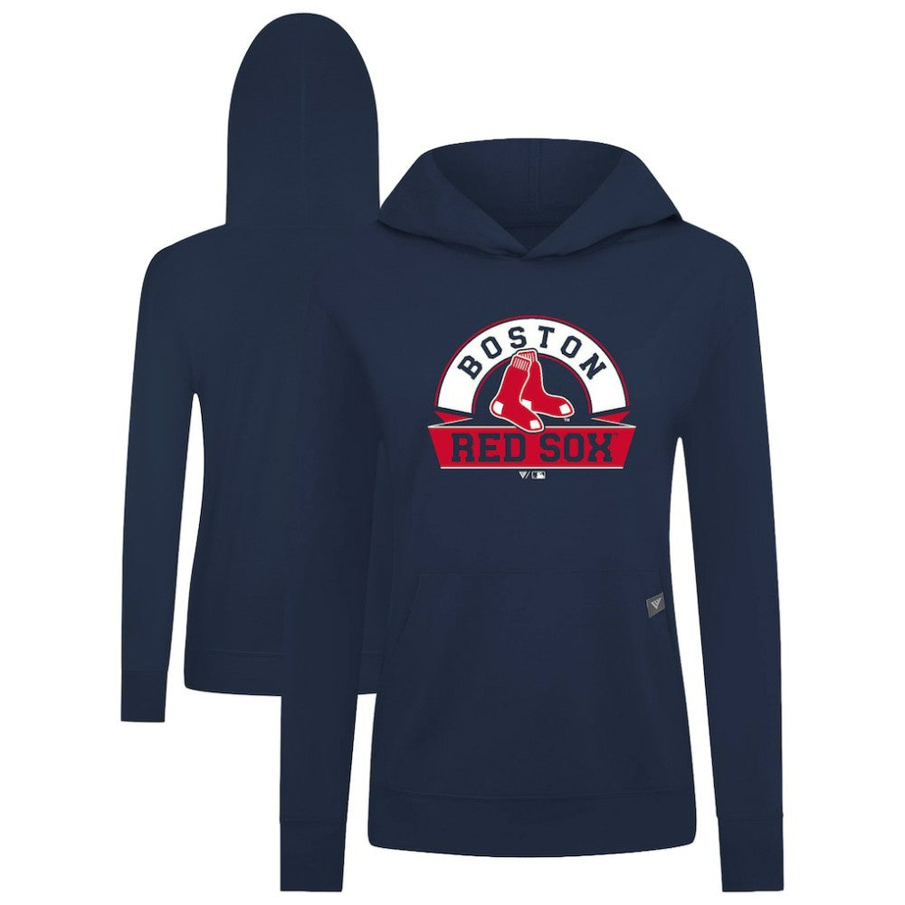 Boston Red Sox Levelwear Women's Relay Banner Arch Long Sleeve T-Shirt Hoodie - MLB Hoodies