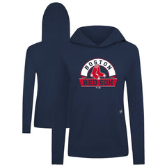 Boston Red Sox Levelwear Women's Relay Banner Arch Long Sleeve T-Shirt Hoodie - MLB Hoodies