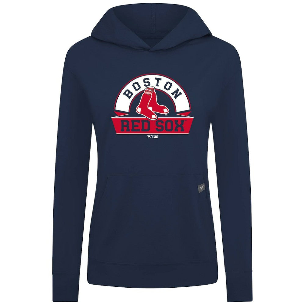 Boston Red Sox Levelwear Women's Relay Banner Arch Long Sleeve T-Shirt Hoodie - MLB Hoodies